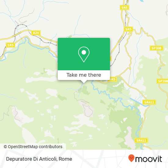 Depuratore Di Anticoli map