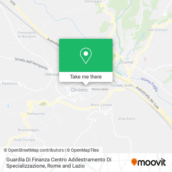 Guardia Di Finanza Centro Addestramento Di Specializzazione map