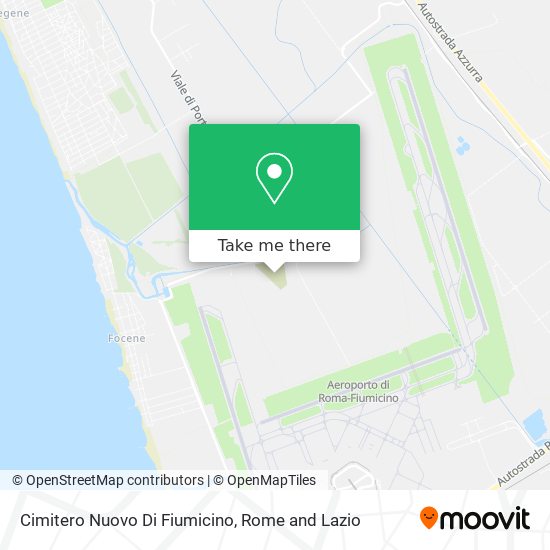 Cimitero Nuovo Di Fiumicino map