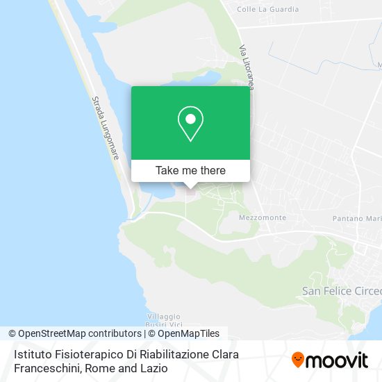 Istituto Fisioterapico Di Riabilitazione Clara Franceschini map