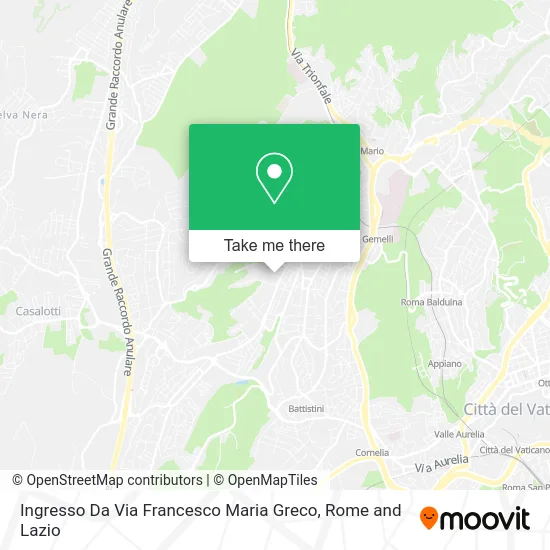 Ingresso Da Via Francesco Maria Greco map