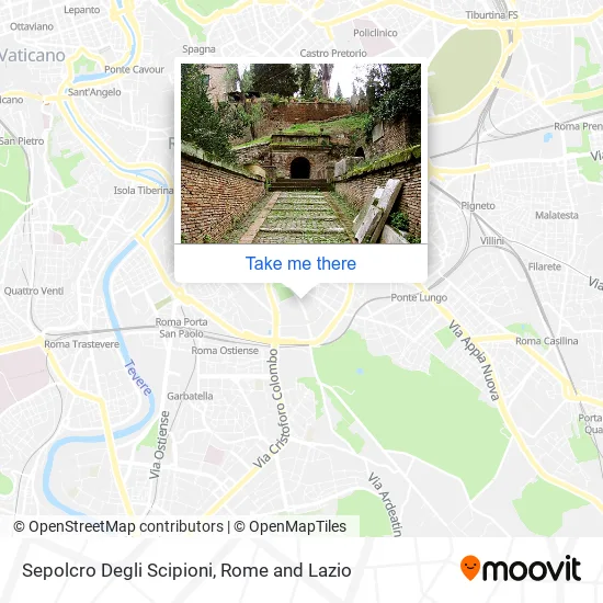 Scipioni Sepulcher map