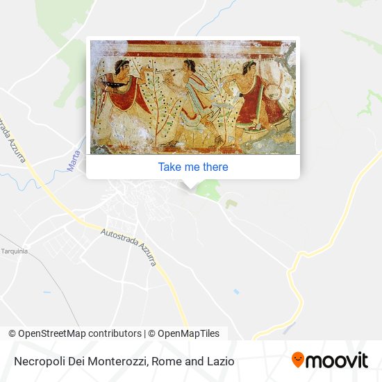 Necropoli Dei Monterozzi map