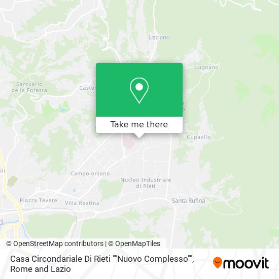 Casa Circondariale Di Rieti ""Nuovo Complesso"" map