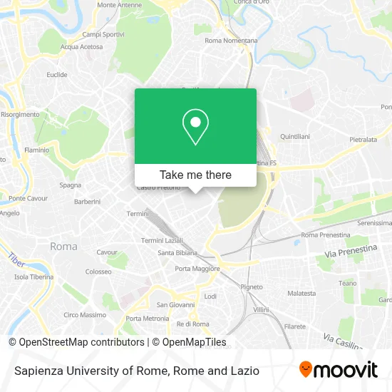 Sapienza University of Rome map