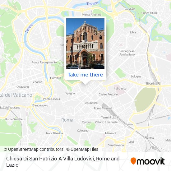 Chiesa Di San Patrizio A Villa Ludovisi map