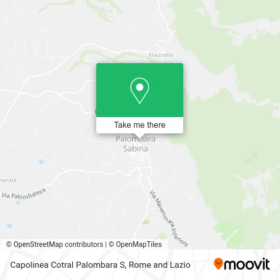 Cotral Terminal Palombara S map