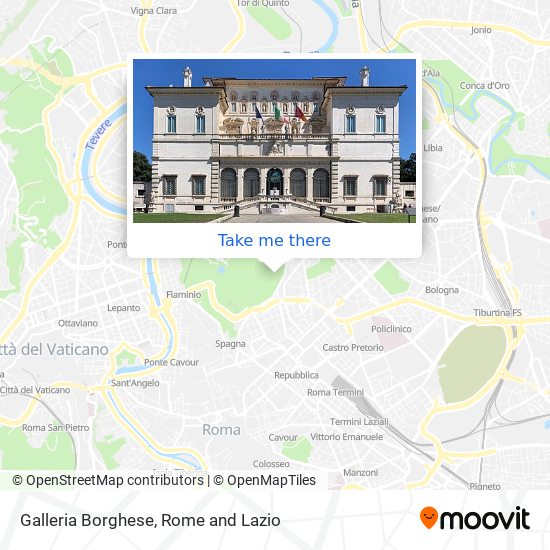 Galleria Borghese map