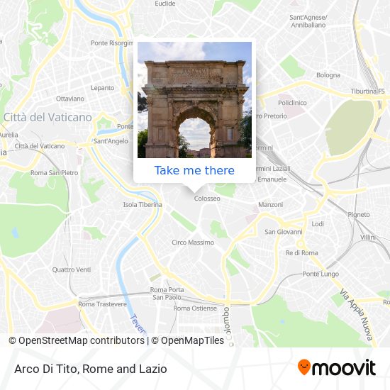Arco Di Tito map
