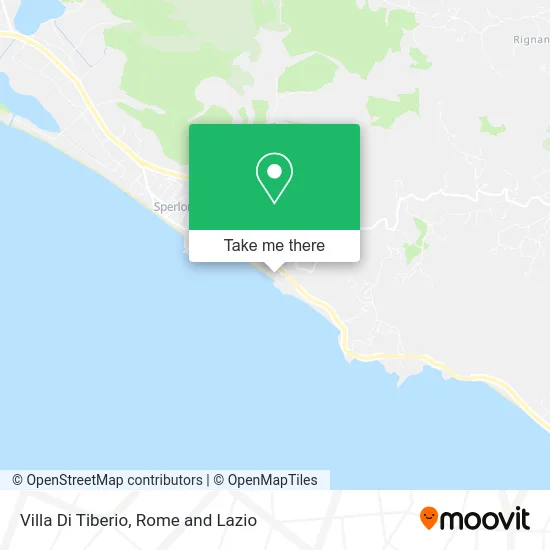 Villa Di Tiberio map