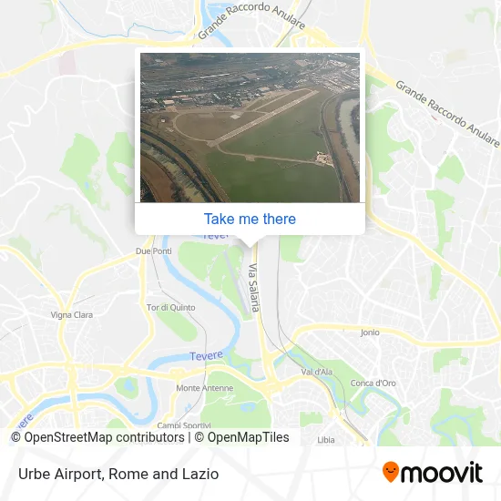 Urbe Airport map