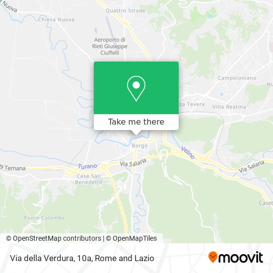 Via della Verdura, 10a map