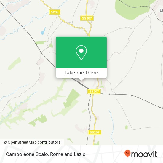 Campoleone Scalo map