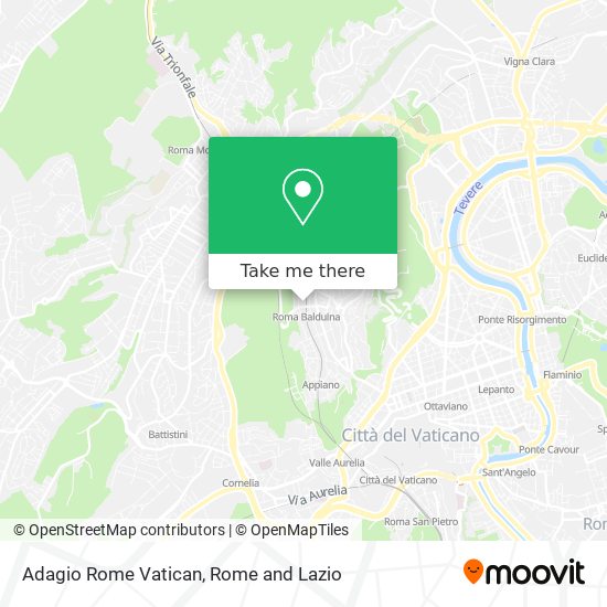 Adagio Rome Vatican map