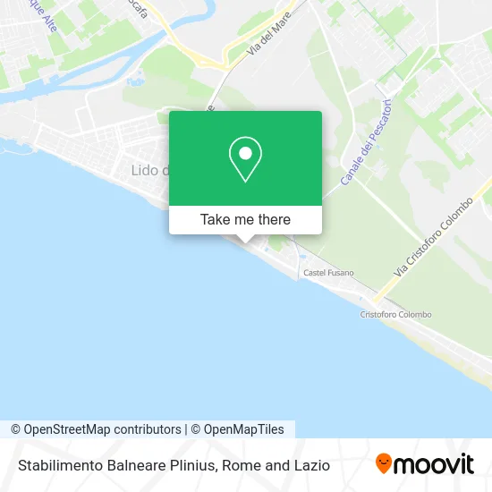 Plinius Beach Establishment map