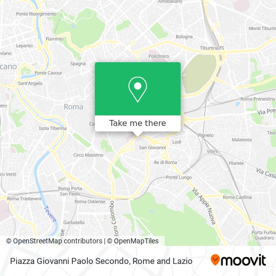 Piazza Giovanni Paolo Secondo map