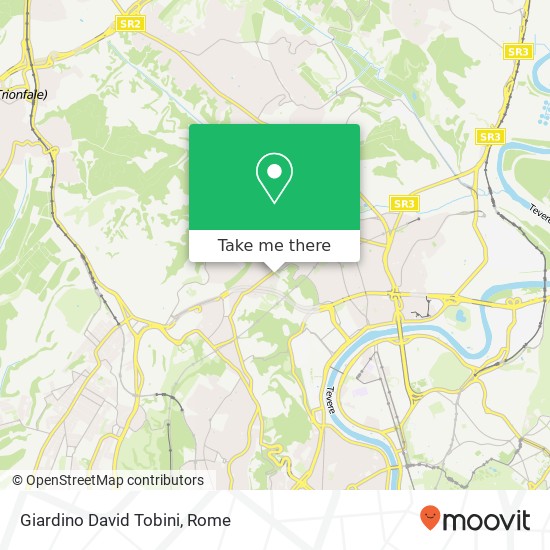Giardino David Tobini map