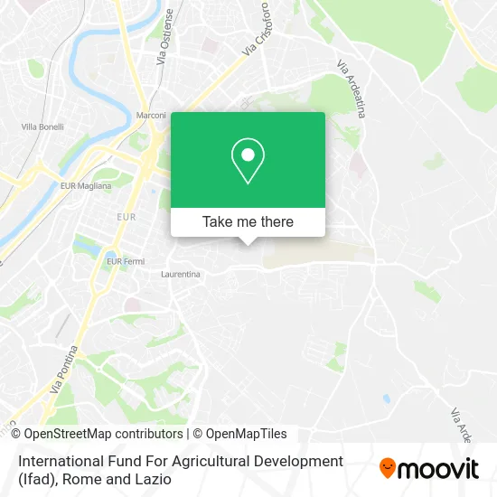 International Fund for Agricultural Development (IFAD) map