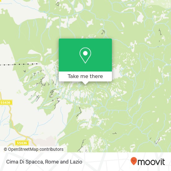 Cima Di Spacca map