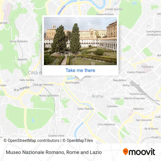 National Roman Museum map