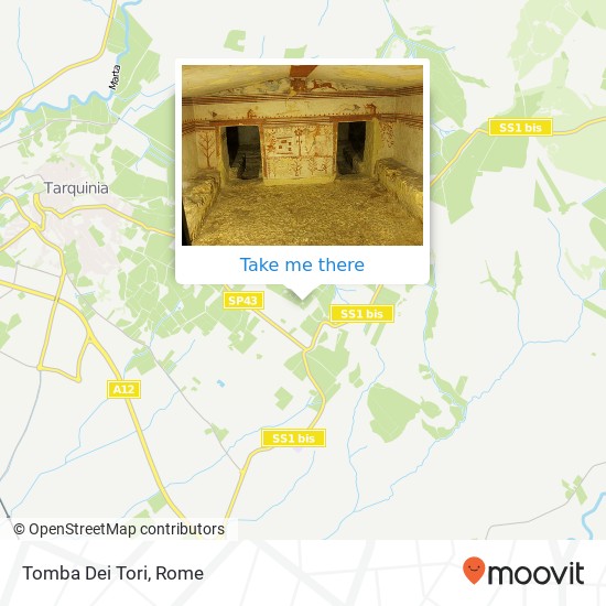 Tomba Dei Tori map