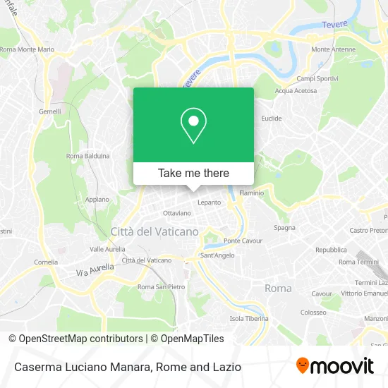 Luciano Manara Barracks map