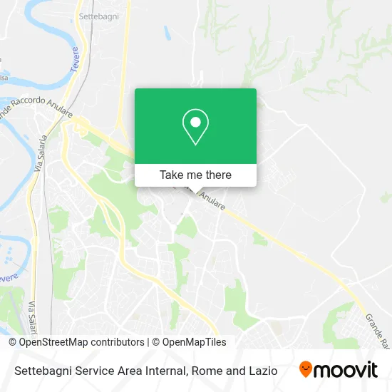 Settebagni Service Area Internal map