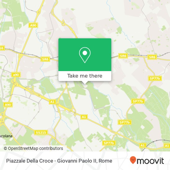 Piazzale Della Croce - Giovanni Paolo II map