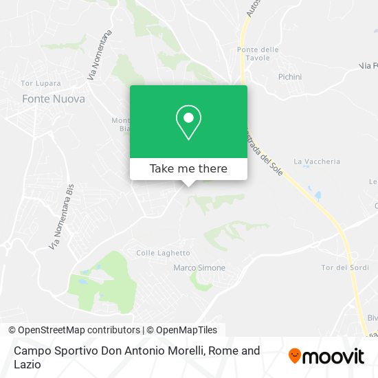 Campo Sportivo Don Antonio Morelli map