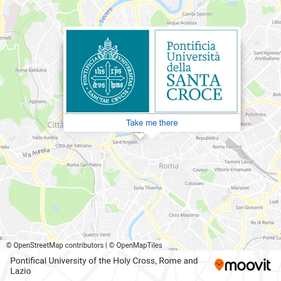 Pontifical University of the Holy Cross map