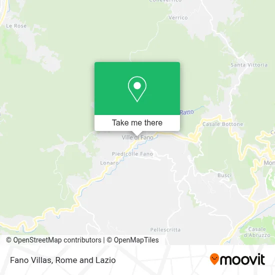 Fano Villas map