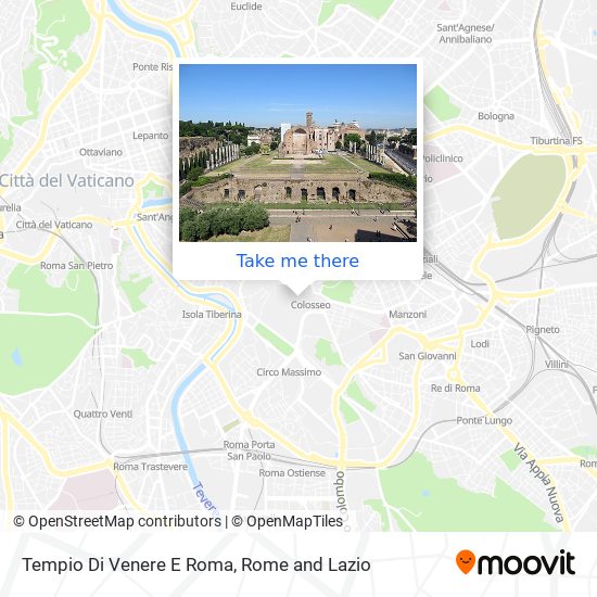 Tempio Di Venere E Roma map