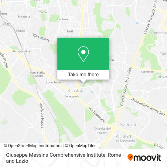 Giuseppe Messina Comprehensive Institute map