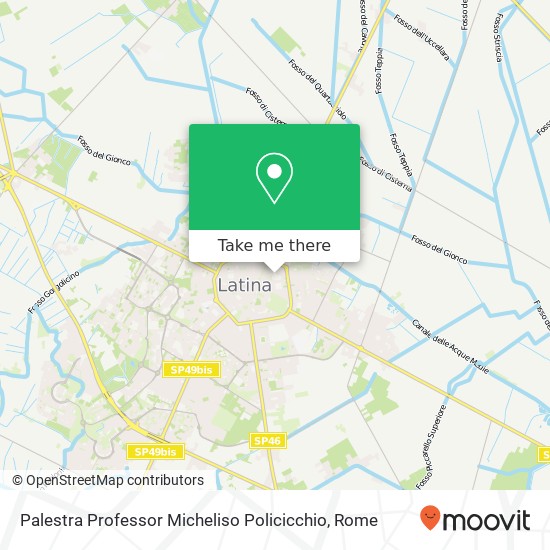 Palestra Professor Micheliso Policicchio map