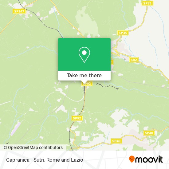 Capranica - Sutri map