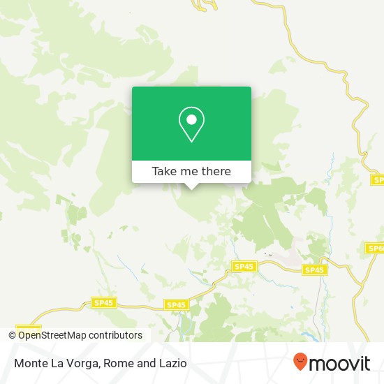 Monte La Vorga map