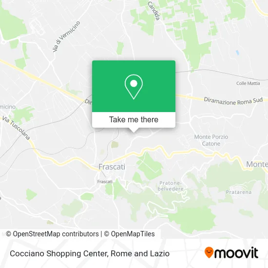 Cocciano Shopping Center map