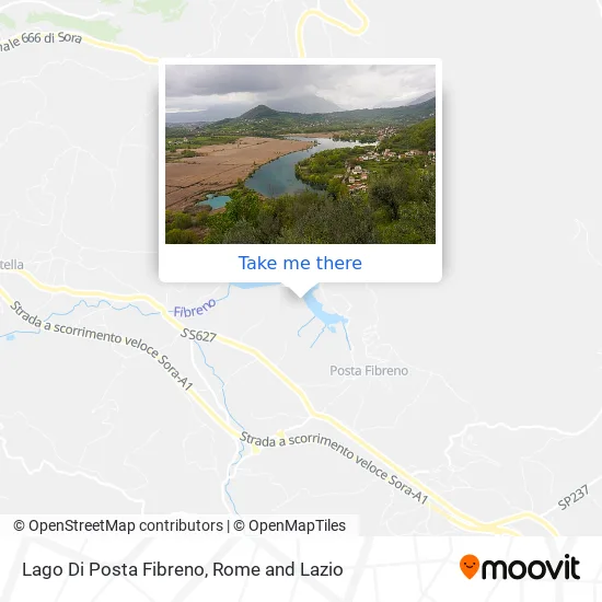 Lago Di Posta Fibreno map