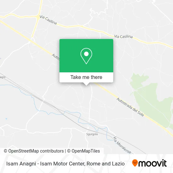 Isam Anagni - Isam Motor Center map