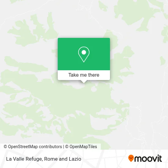 La Valle Refuge map