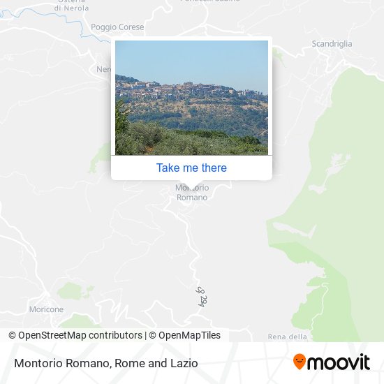 Montorio Romano map