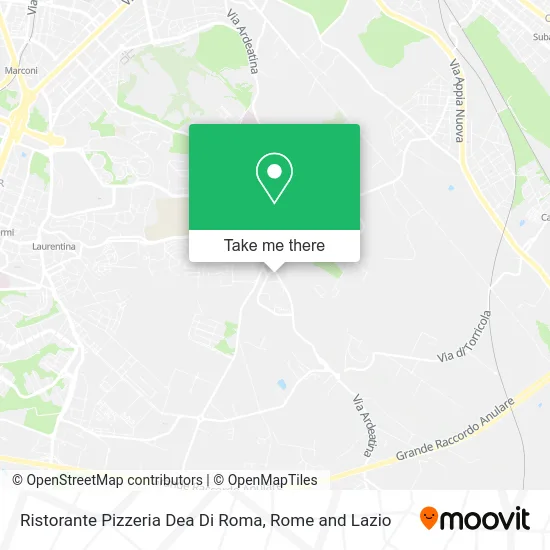 Ristorante Pizzeria Dea Di Roma map