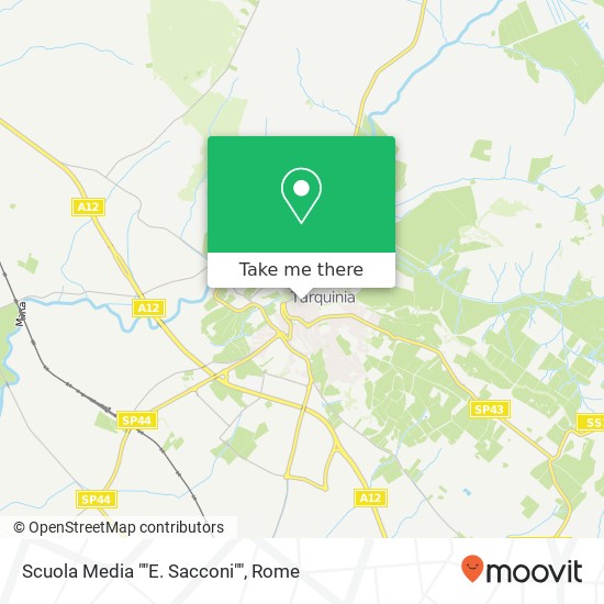 Scuola Media ""E. Sacconi"" map