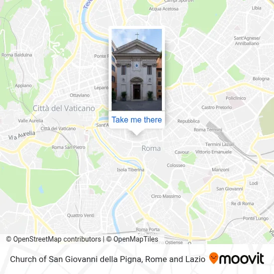 Church of San Giovanni della Pigna map