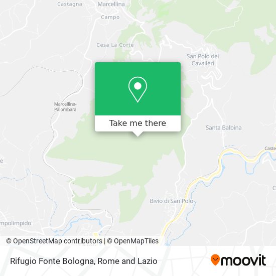 Rifugio Fonte Bologna map