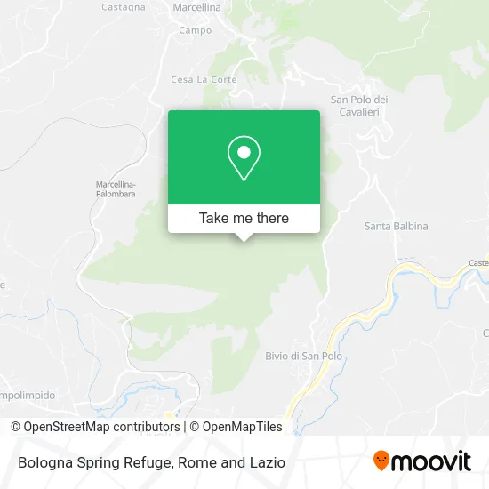 Bologna Spring Refuge map