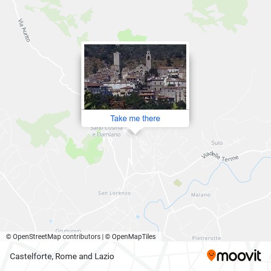 Castelforte map