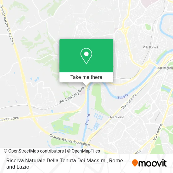 Riserva Naturale Della Tenuta Dei Massimi map