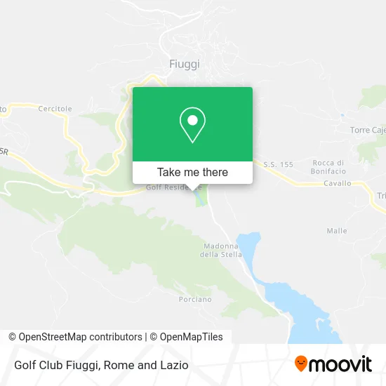 Fiuggi Golf Club map