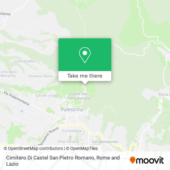 Cimitero Di Castel San Pietro Romano map